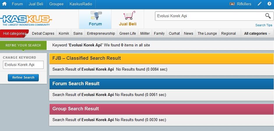 Evolusi Korek Api