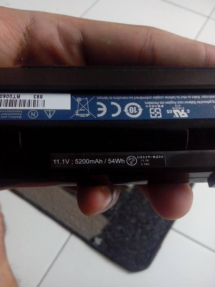 JUAL Charger dan Baterai Note Book Acer Aspire One D150-1Bb