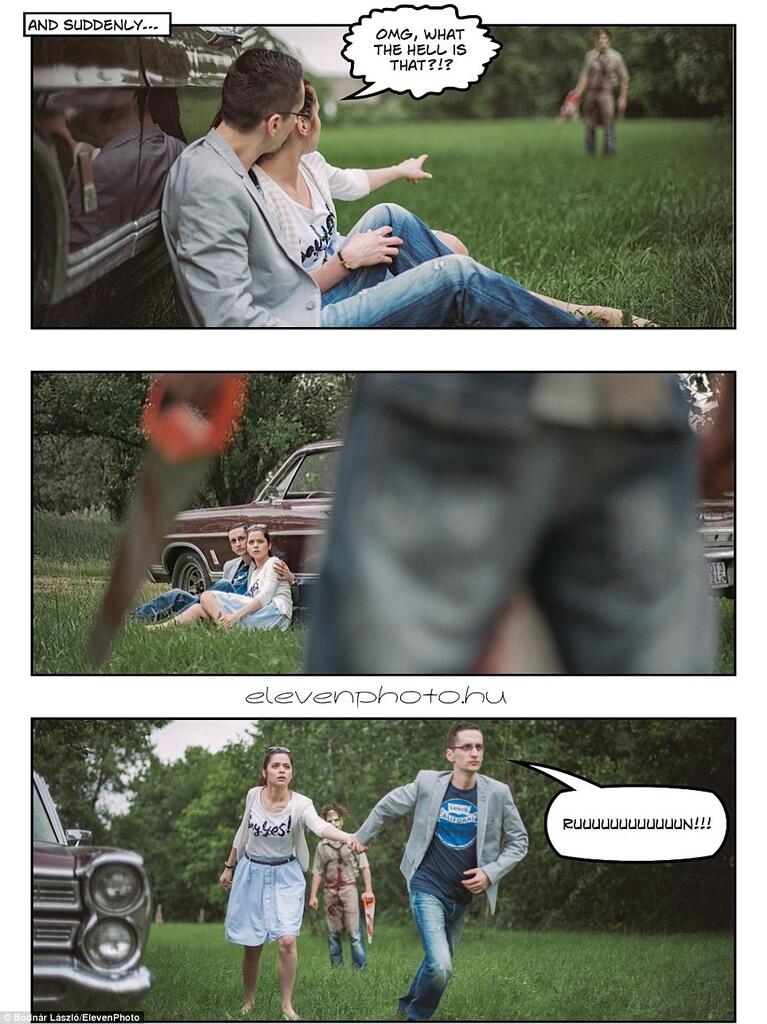 Foto Prewedding Unik ala Komik dari pasangan satu ini