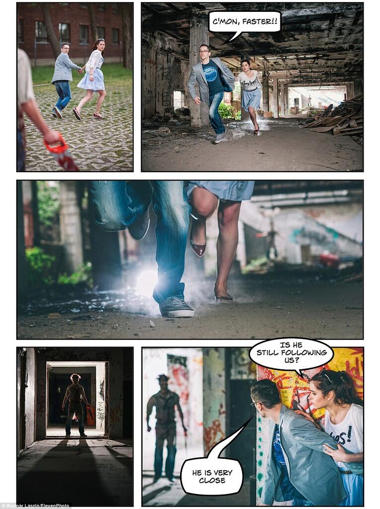 Foto Prewedding Unik ala Komik dari pasangan satu ini