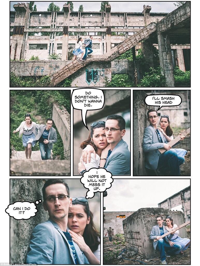 Foto Prewedding Unik ala Komik dari pasangan satu ini