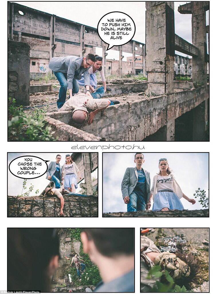 Foto Prewedding Unik ala Komik dari pasangan satu ini