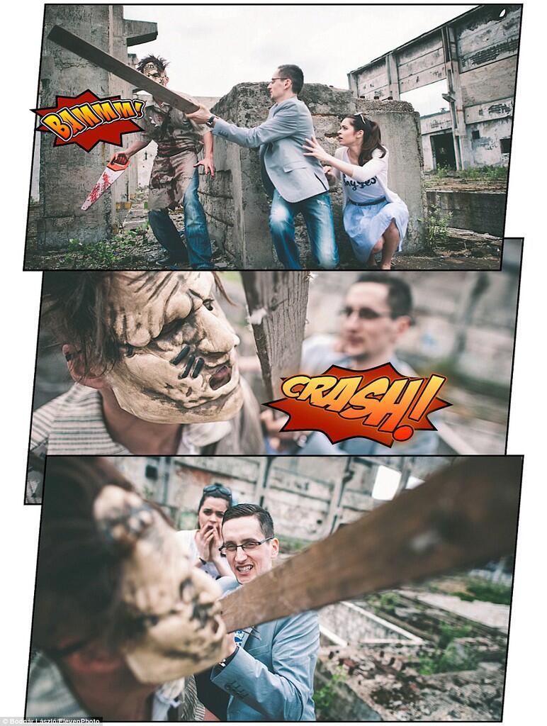 Foto Prewedding Unik ala Komik dari pasangan satu ini