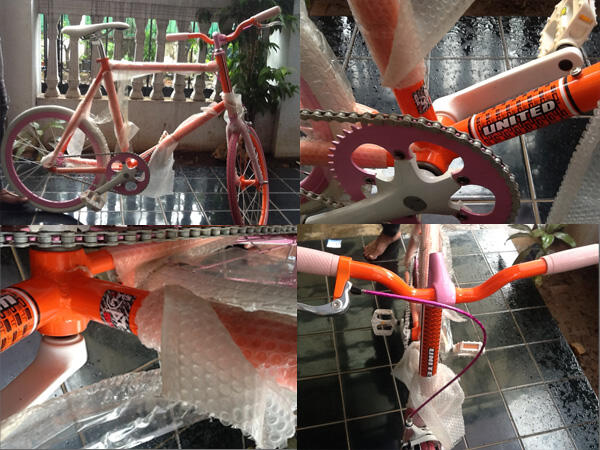 Terjual Sepeda  Fixie  United Soloist  Baru Ex hadiah orange 
