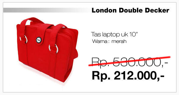 Jual Tas Laptop Hugger, DISKON 60% All Product