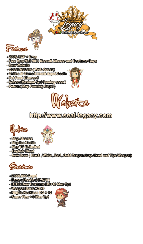 Seal Legacy Private Server ( LOKAL )