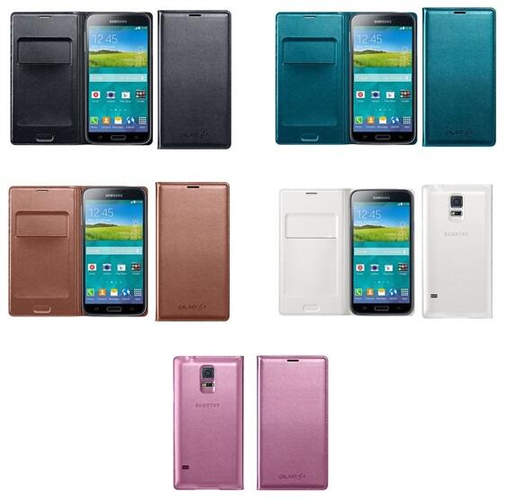 &#91;VERDE&#93; Case Flip Wallet, S View Cover SAMSUNG Galaxy S5 Original BNIB