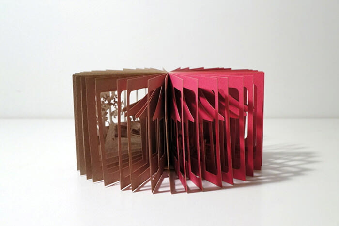 Diorama 3D dari Potongan Kertas Oleh Yusuke Oono