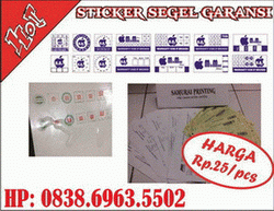 Sticker Segel Garansi Pecah Telur