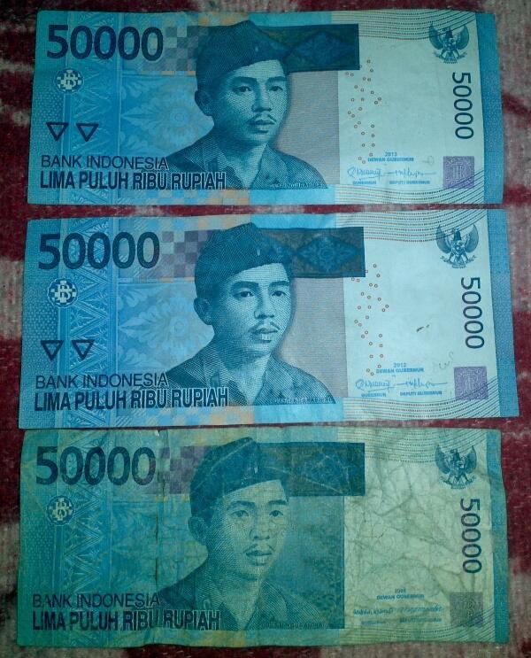 Kenapa ya Uang Kertas 50.000 terbitan tahun 2005 ukuranya kecil???