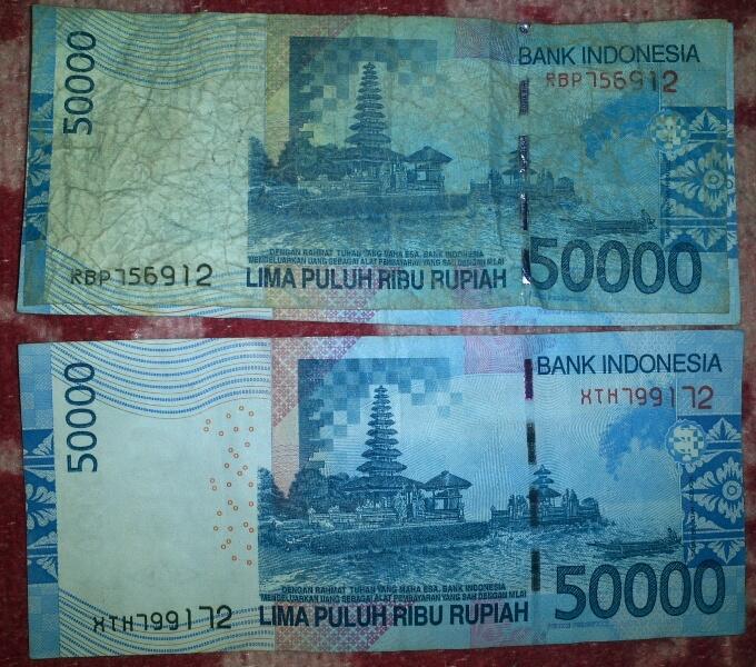 Kenapa ya Uang Kertas 50.000 terbitan tahun 2005 ukuranya kecil???