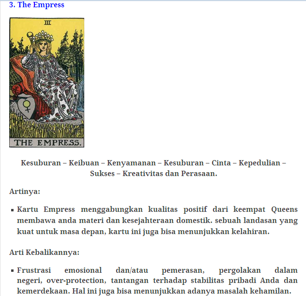 78 Kartu Tarot beserta artinya!