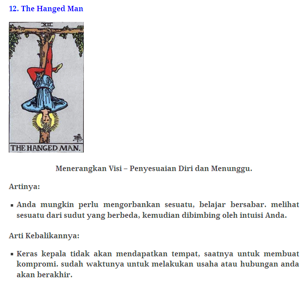 78 Kartu Tarot beserta artinya!