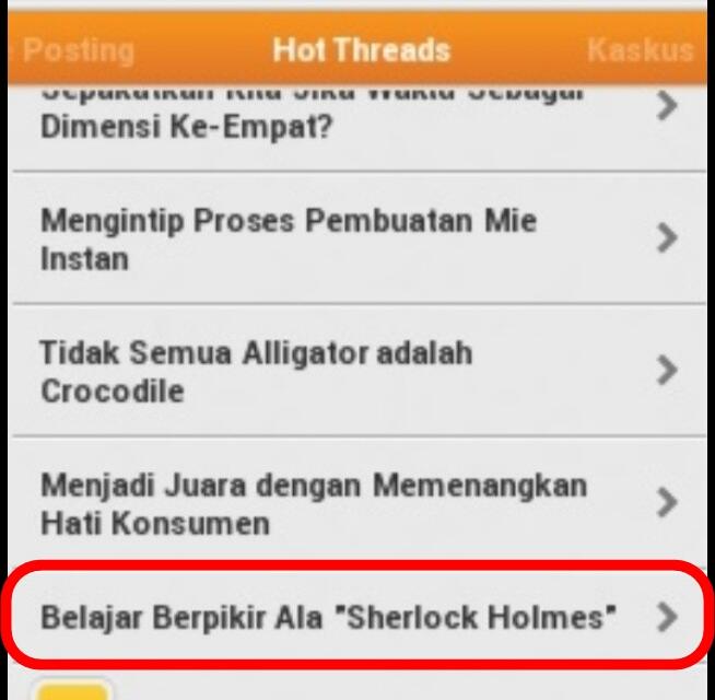 Belajar Berpikir ala &quot;SHERLOCK HOLMES&quot;