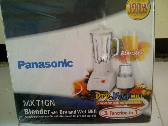 Blender Juicer merk PANASONIC segel kerdus dan kartu garansi