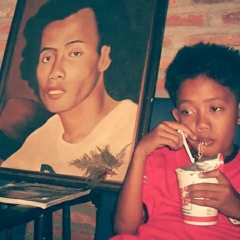 TRIOMACAN2K DIJEMPUT PAKAI HELIKOPTER BERSAMA FADLIZON CS