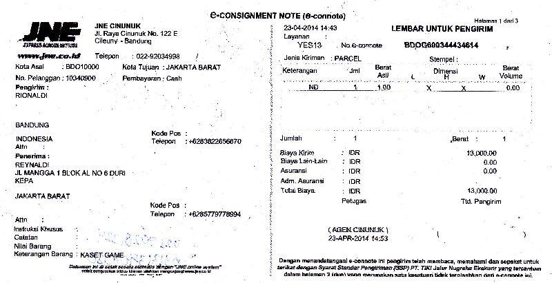 Lapor Penipuan A.N Reynaldi Wiyahya id kaskus jerwiy (Jakarta Barat)