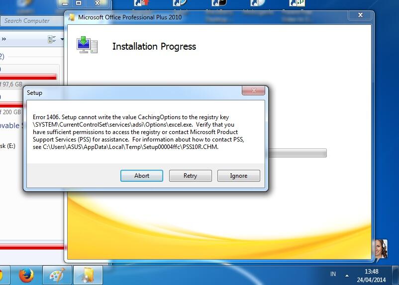 &#91;Help&#93; Error 1406, Tidak bisa install office 2007/2010 di laptop ane