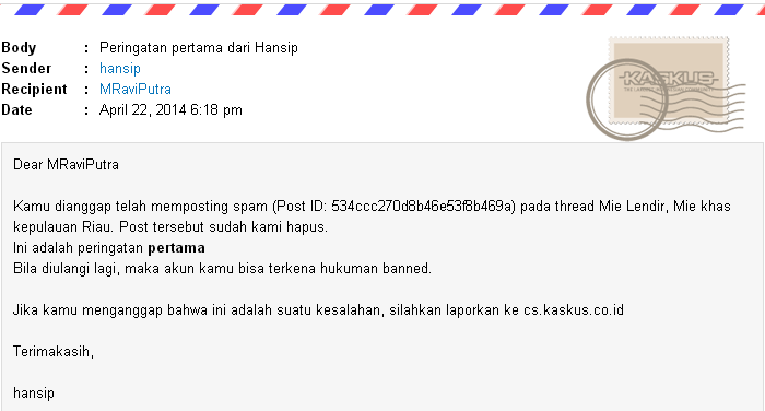 Peringatan dari hansip di 2 thread ane yang lagi HT terus dihapus -____-