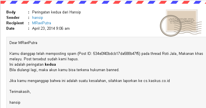 Peringatan dari hansip di 2 thread ane yang lagi HT terus dihapus -____-