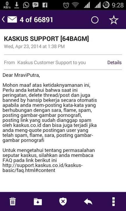 Peringatan dari hansip di 2 thread ane yang lagi HT terus dihapus -____-