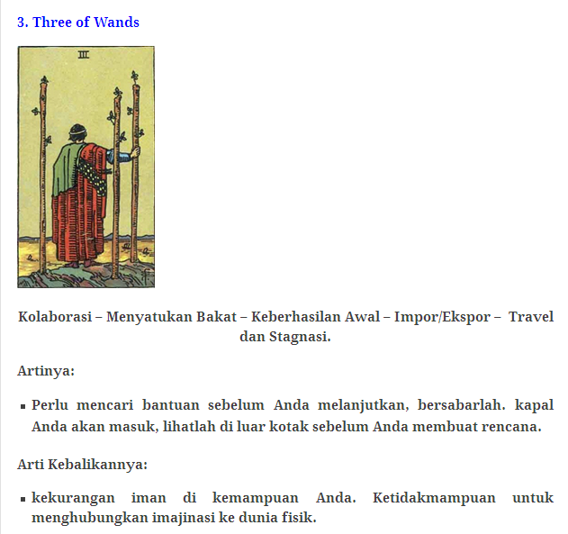 78 Kartu Tarot beserta artinya!