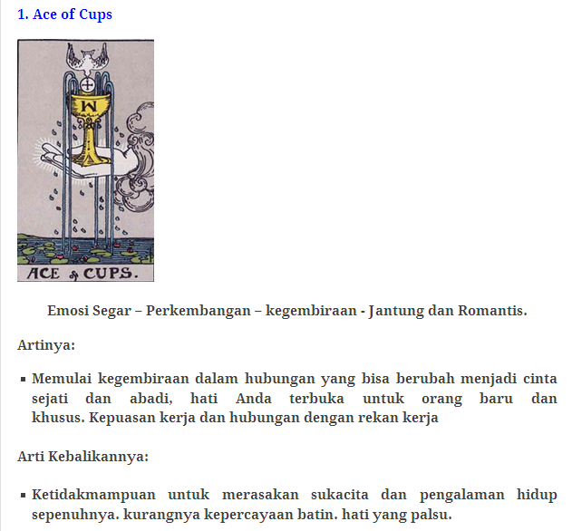 78 Kartu Tarot beserta artinya!