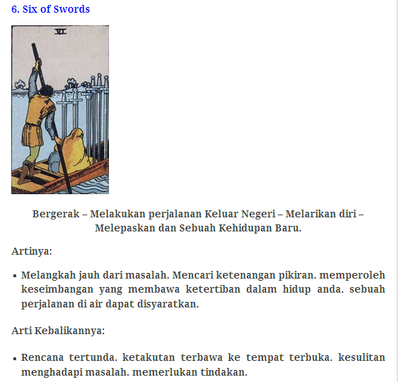 78 Kartu Tarot beserta artinya!