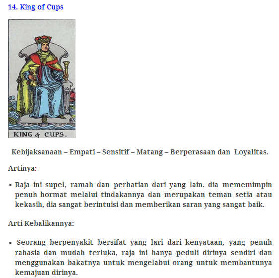 78 Kartu Tarot beserta artinya!