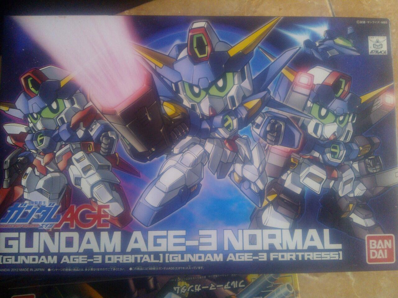 JUAL KOLPRI SD GUNDAM AGE-1, AGE-3, FULL ARMOR GUNDAM