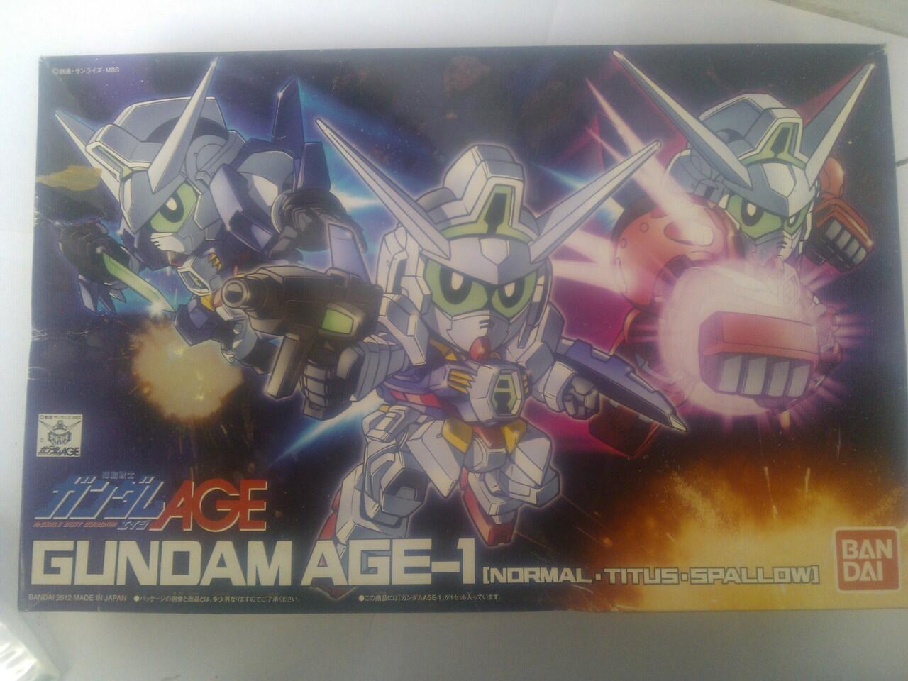 JUAL KOLPRI SD GUNDAM AGE-1, AGE-3, FULL ARMOR GUNDAM