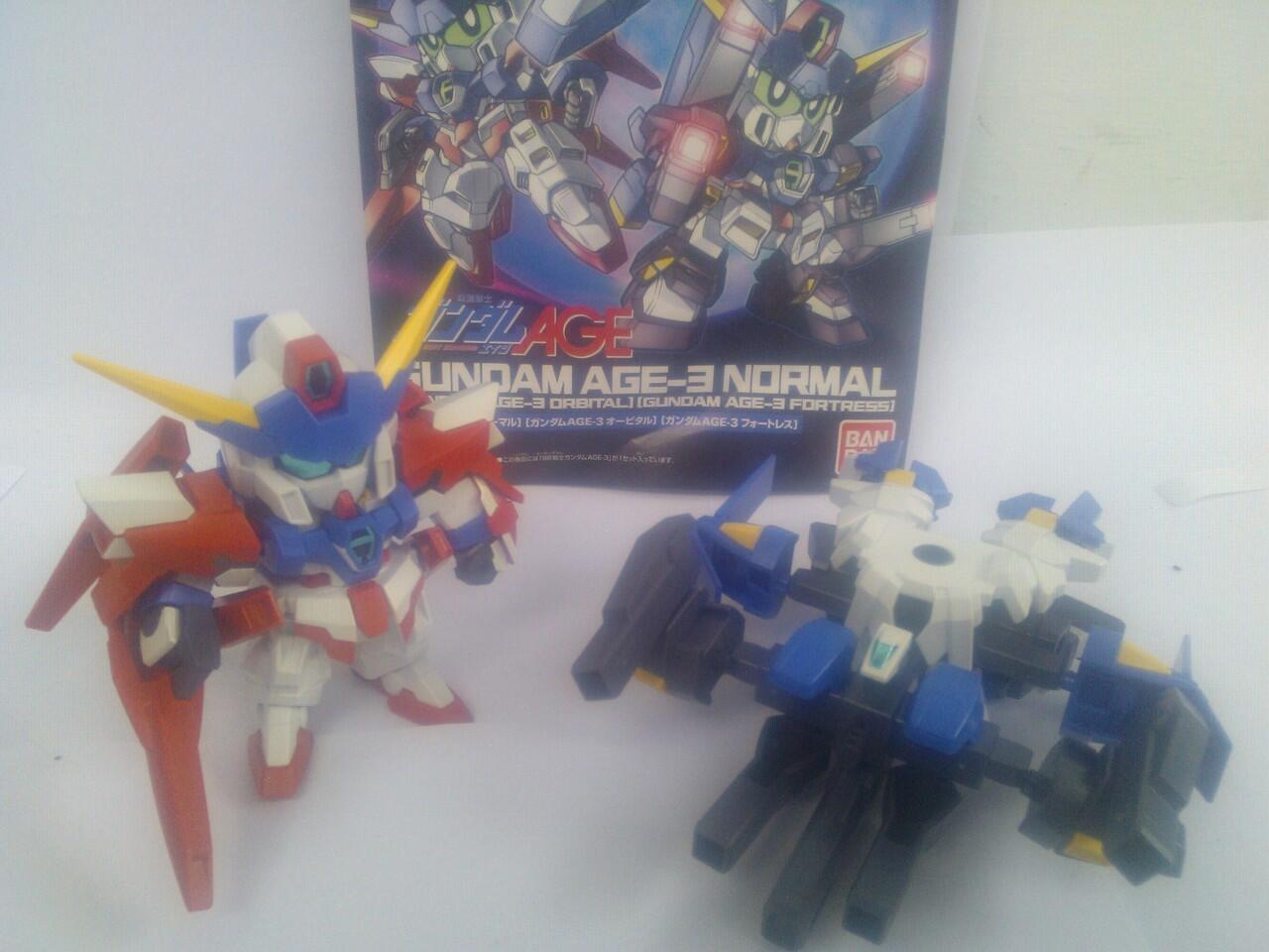 JUAL KOLPRI SD GUNDAM AGE-1, AGE-3, FULL ARMOR GUNDAM