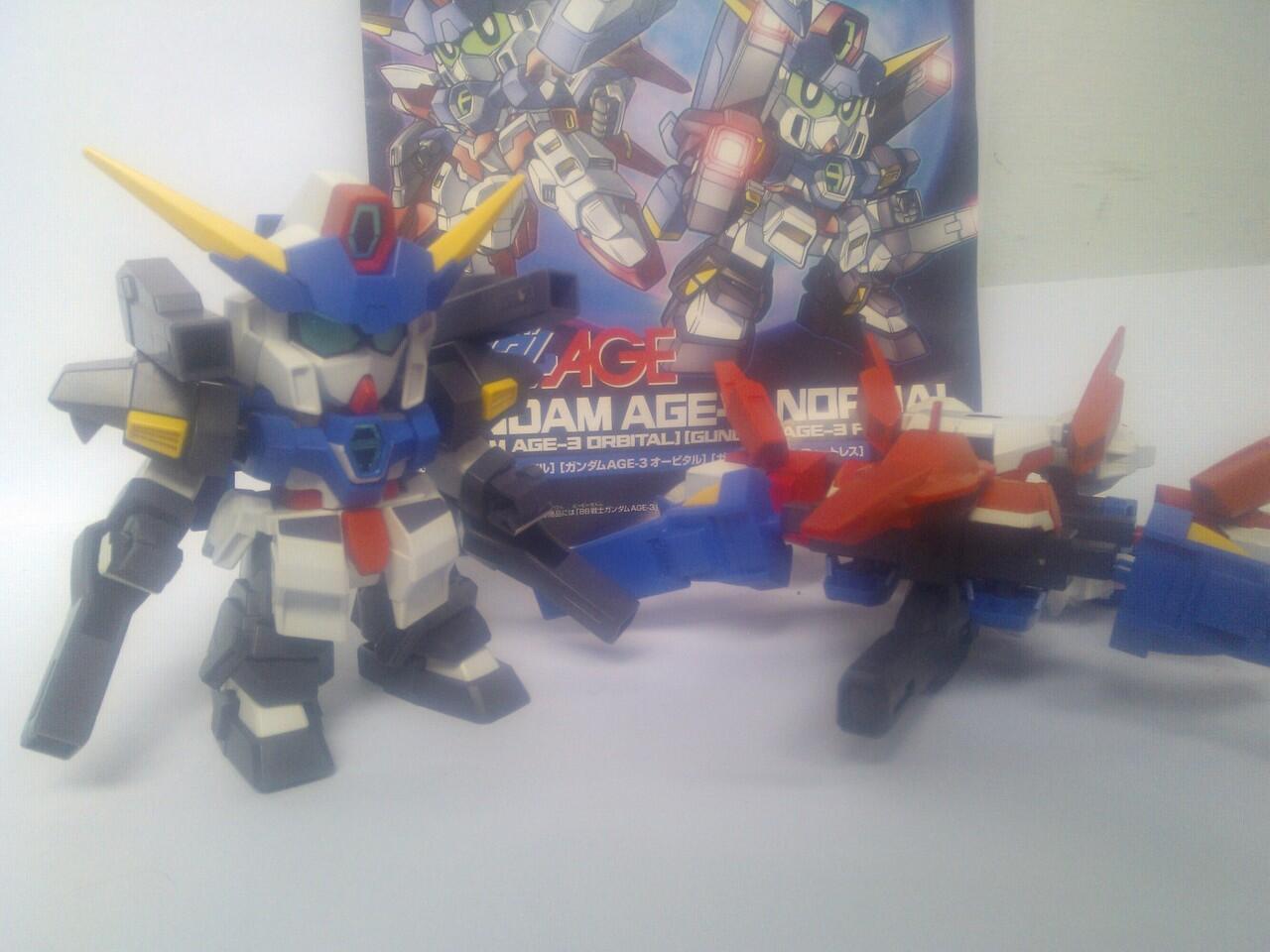 JUAL KOLPRI SD GUNDAM AGE-1, AGE-3, FULL ARMOR GUNDAM