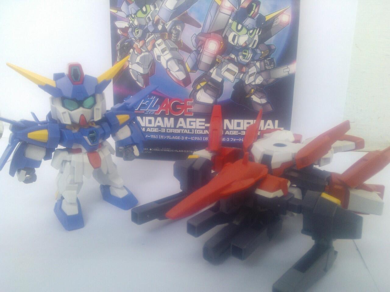 JUAL KOLPRI SD GUNDAM AGE-1, AGE-3, FULL ARMOR GUNDAM