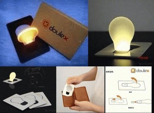 Lampu Emergency Setipis Kartu ATM / Led Card Bisa Dilipat & Dimasukkan Ke Dalam Dompe