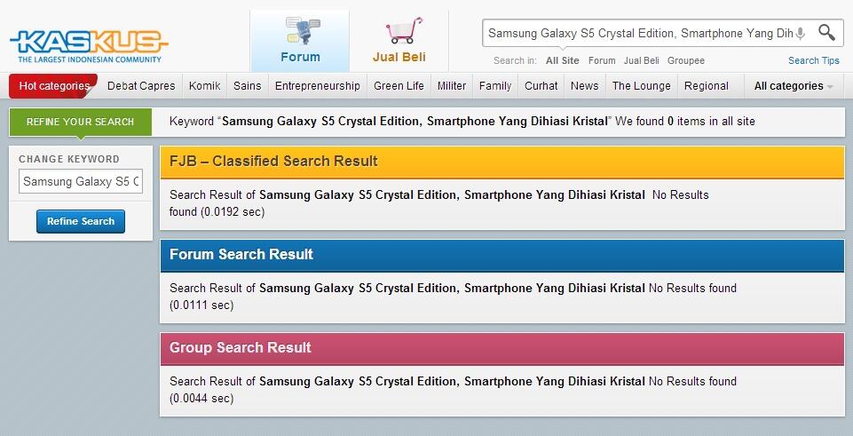Samsung Galaxy S5 Crystal Edition, Smartphone Yang Dihiasi Kristal