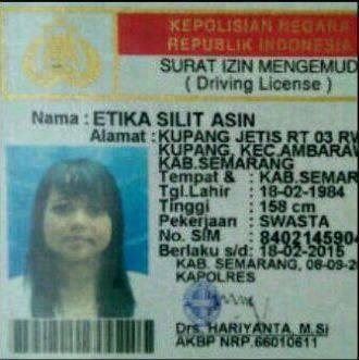 Kalau Lihat SIM ini Pasti ketawa ngakak.