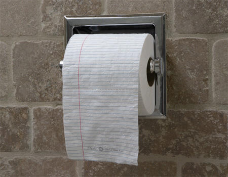 Merubah tissu toilet menjadi tissu yang unik . rare gan!
