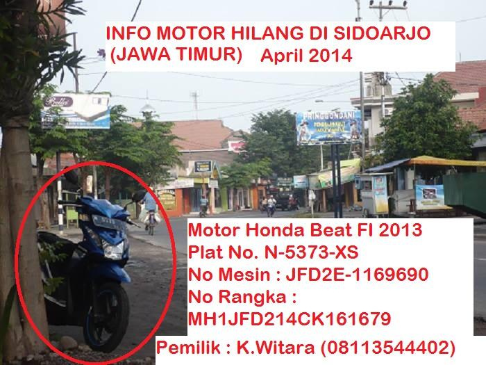 &#91; NEED HELP&#93; Honda Beat Hilang di Sidoarjo - Jatim 15 Apr 14