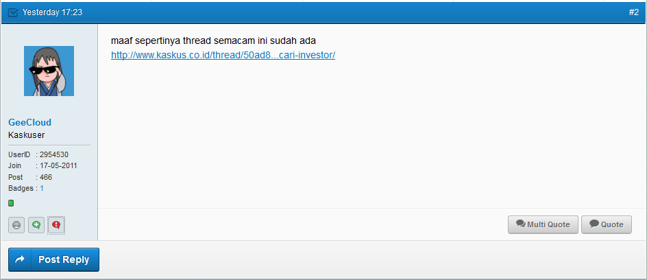 Yang Mau Buka Usaha G ada Modal dan Butuh Investor. Silahkan Masuk. 