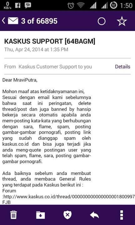 Peringatan dari hansip di 2 thread ane yang lagi HT terus dihapus -____-
