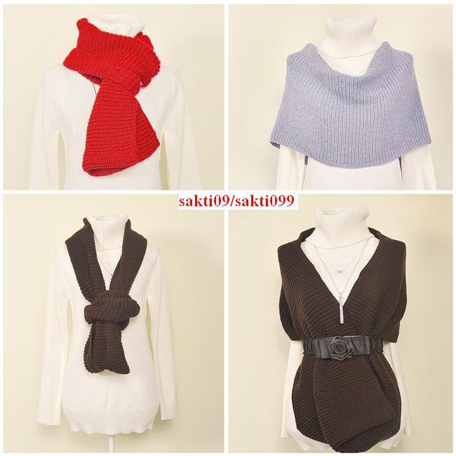 WooL Scarf Handmade 100% NEW Import From KOREA Untuk WANITA