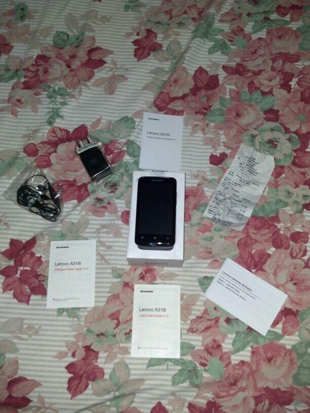 Jual HP Lenovo A316i >> Mulus 99%, Garansi Panjang..!