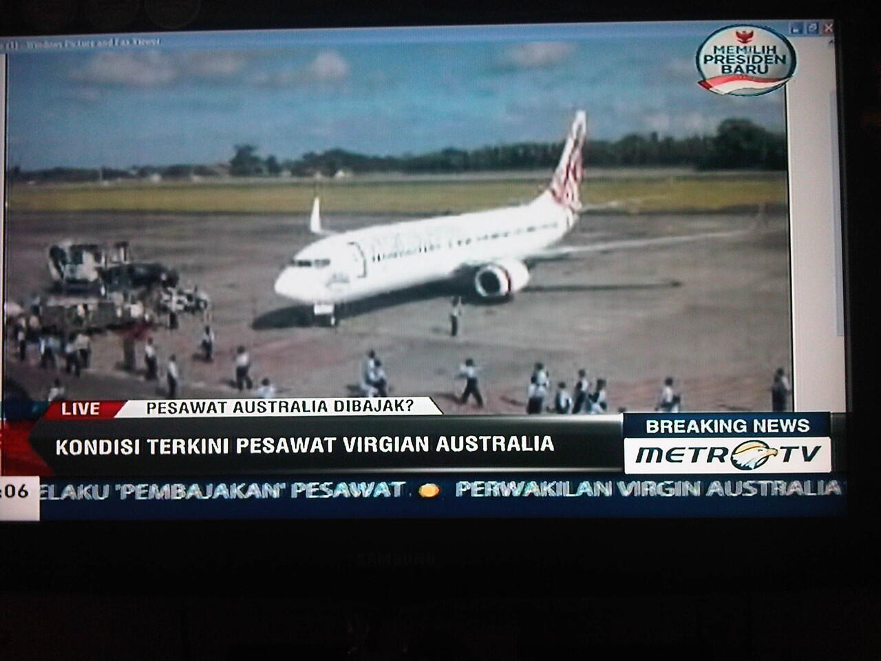 &#91;BREAKING NEWS&#93; Pesawat Australia Diduga Dibajak, Mendarat di Bali