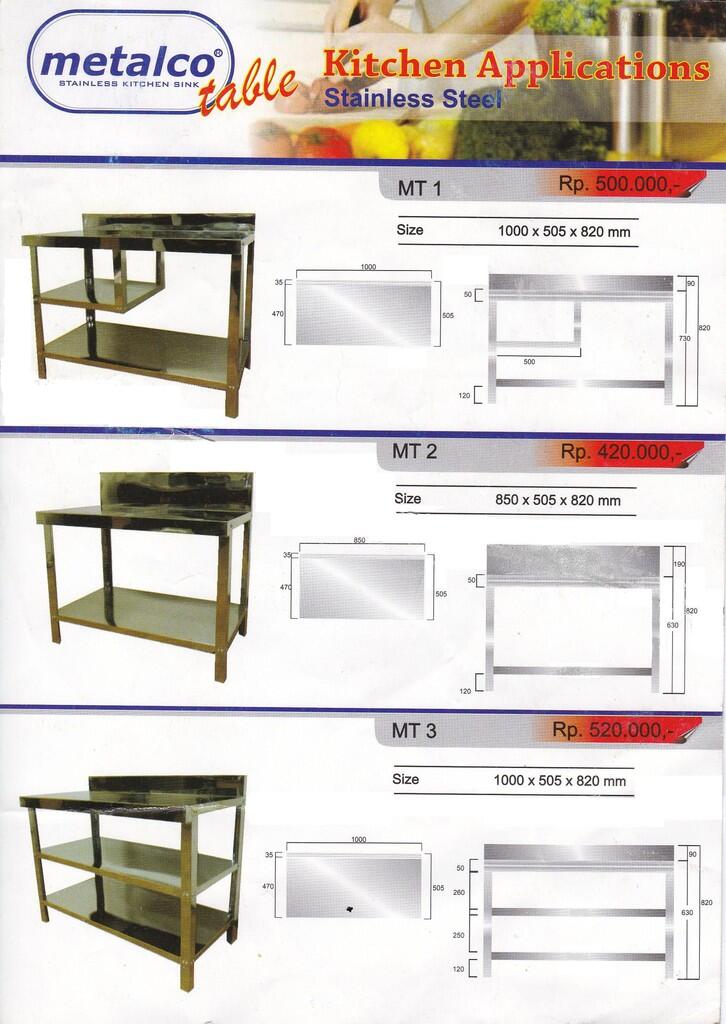 Jual MEJA  kompor  gas  dan  rak tv STAINLESS STEEL KASKUS