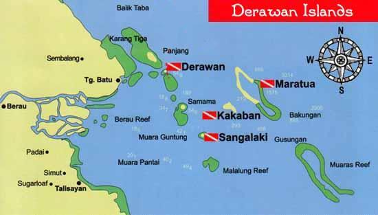 Pertumbuhan Daerah Wisata Kepulauan Derawan, Kalimantan Timur.
