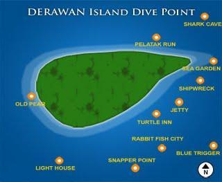 Pertumbuhan Daerah Wisata Kepulauan Derawan, Kalimantan Timur.