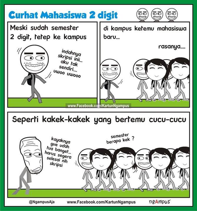 Kumpulan Komik Mahasiswa Akhir Kartun Ngampus