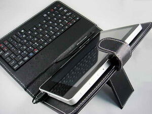 Leather Case Keyboard untuk Tablet 10 Inch USB Mini