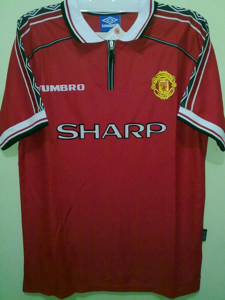 Jersey Grade Ori Manchester United Home 1999 Treble Winner